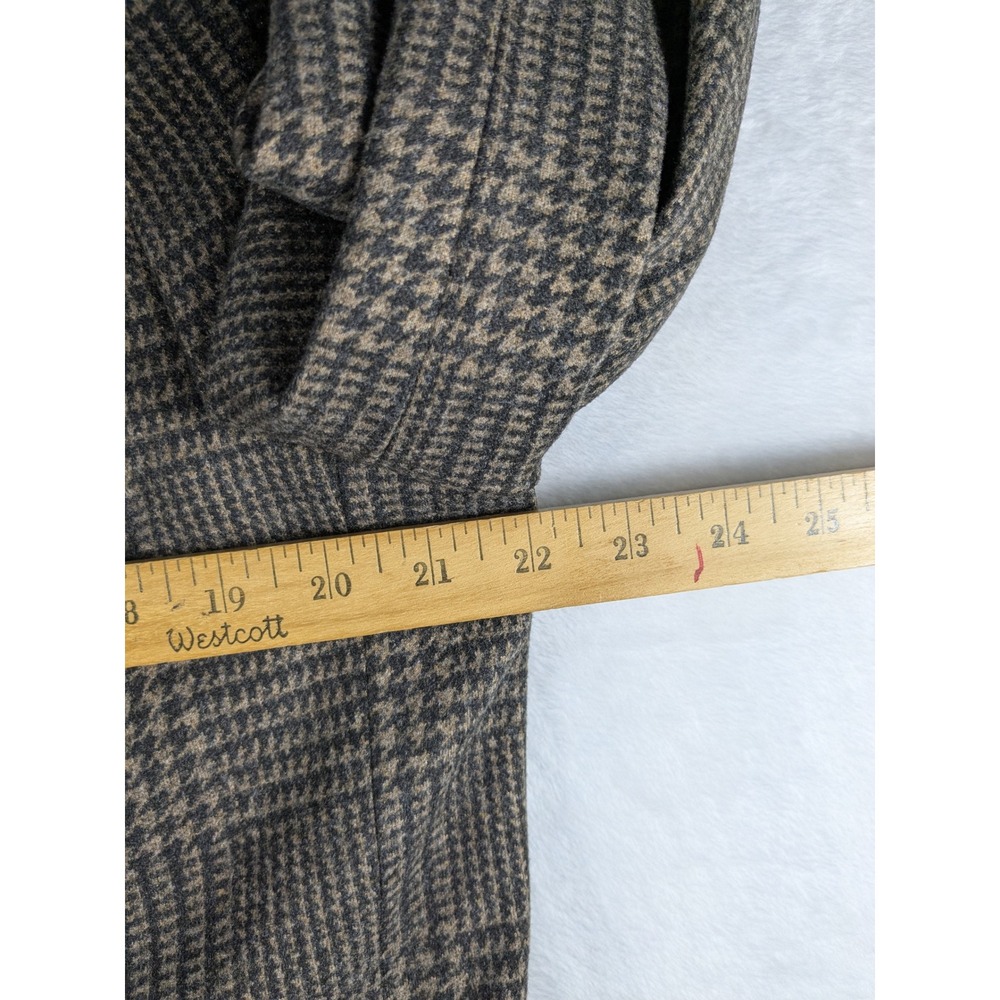 Banana Republic Tailored Fit‎ Blazer Sport Coat Brown Houndstooth Menswear 44L - Picture 11 of 14